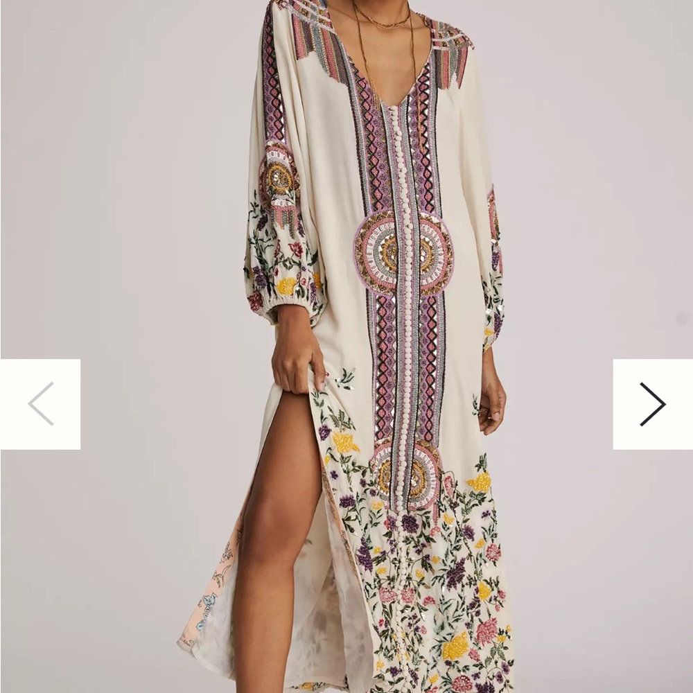 New Hand beaded La Fuori dress